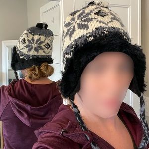 Knit Snow Hat with Ear Flaps